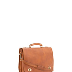 Borsa a mano unisex in vera pelle Made in Italy 4512-MIELE Alessia Firenze