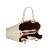 Helga Women's Handbag in Genuine Leather Made in Italy 24x30x9 cm