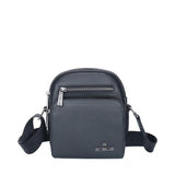 Borsa a tracolla da uomo in vera pelle Casual BC1484-BLACK B Cavalli