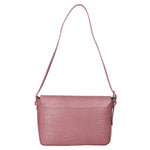 Azzurra Borsa a spalla da donna Vera pelle croco 05699- C73 ROSA ANTICO Gave Lux
