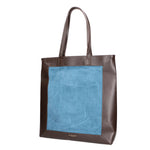 Borsa a mano da donna Pelle e Camoscio MYB-6023-FW-07012 CARTA ZUCCHERO My Best Bag
