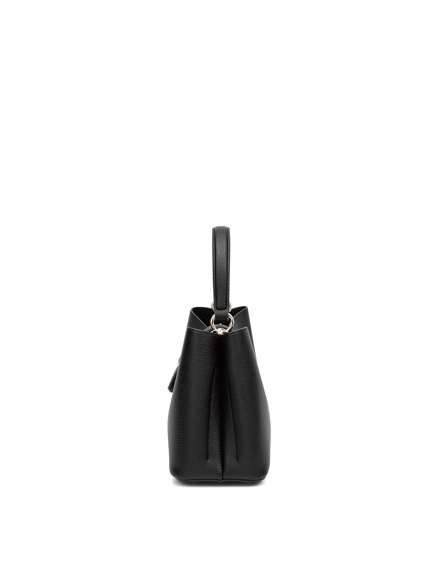 Borsa a Mano in 100% Pu Vegan Leather Nero