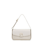 Borsa a Spalla in 100% Pu Vegan Leather Beige