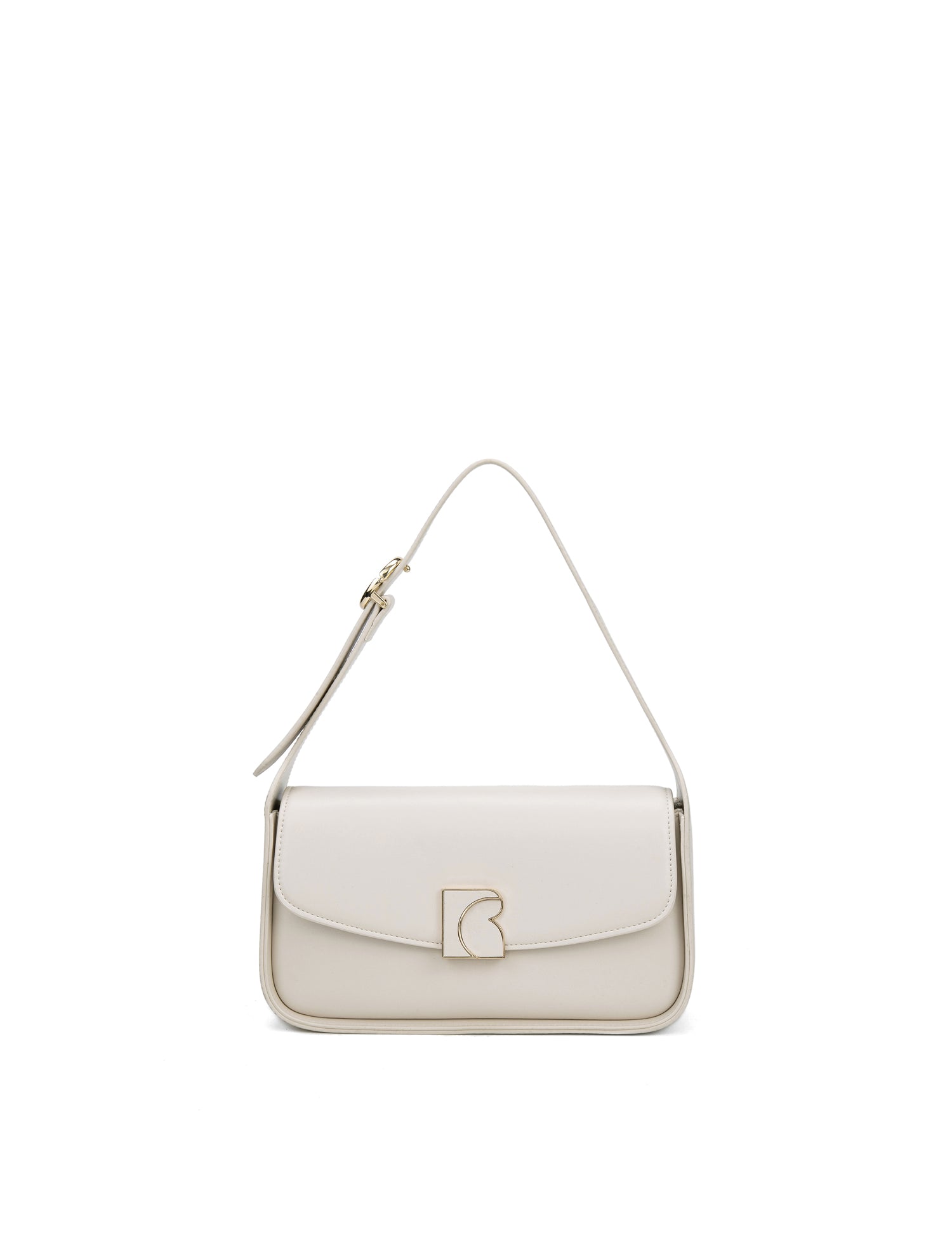 Borsa a Spalla in 100% Pu Vegan Leather Beige