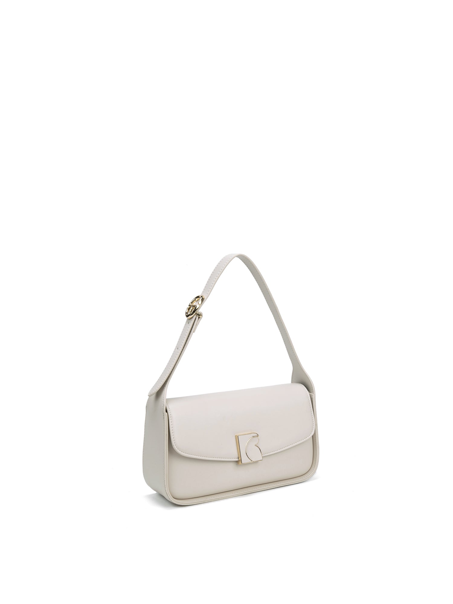 Borsa a Spalla in 100% Pu Vegan Leather Beige