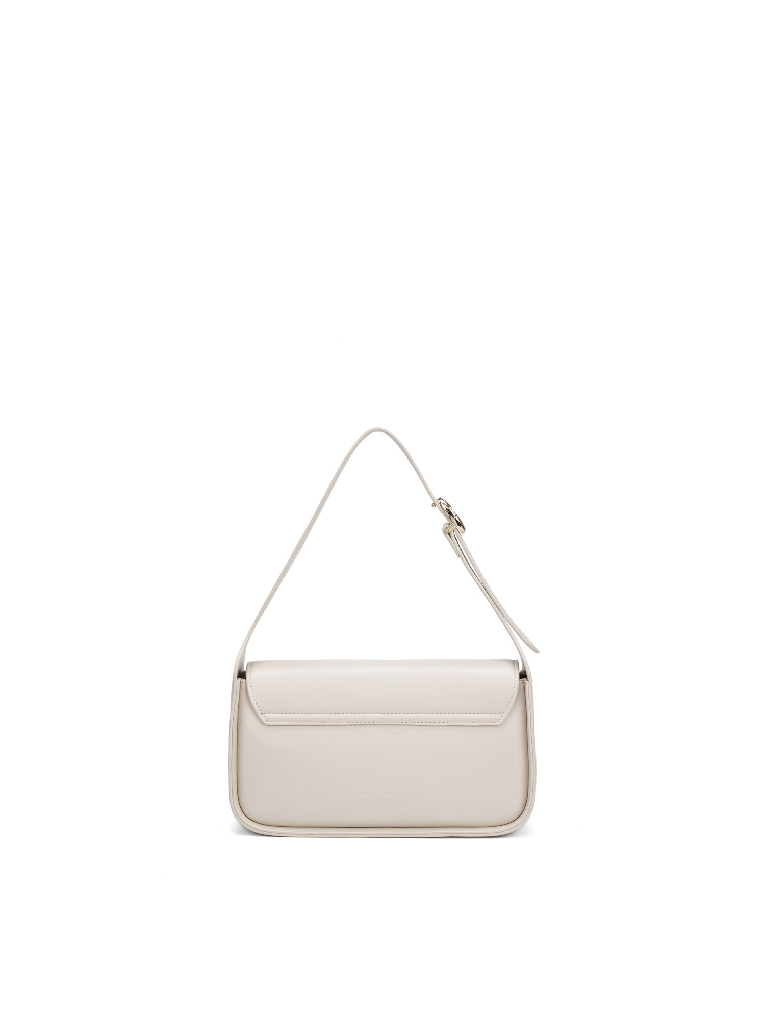 Borsa a Spalla in 100% Pu Vegan Leather Beige