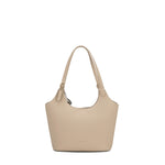 Borsa a Spalla in 100% Pu Vegan Leather Marrone Chiaro
