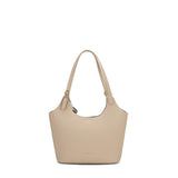 Borsa a Spalla in 100% Pu Vegan Leather Marrone Chiaro