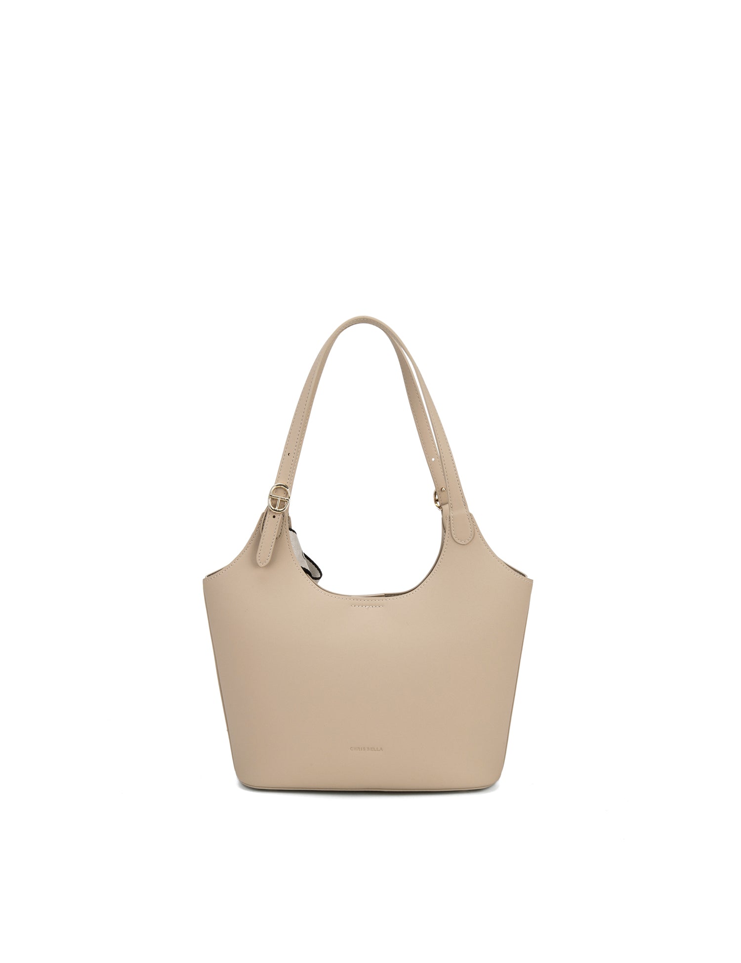 Borsa a Spalla in 100% Pu Vegan Leather Marrone Chiaro