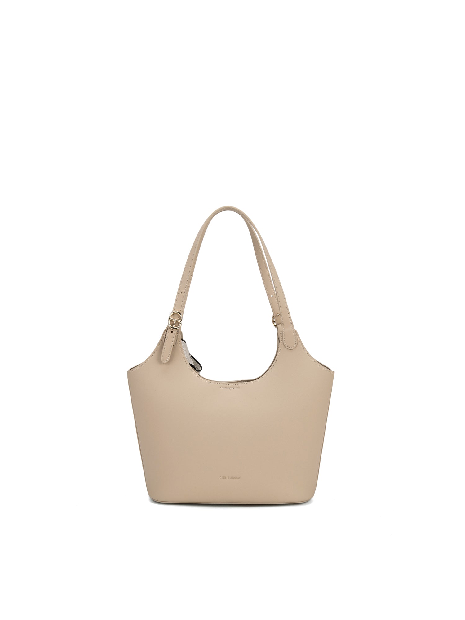 Borsa a Spalla in 100% Pu Vegan Leather Marrone Chiaro