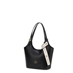 Borsa a Spalla in 100% Pu Vegan Leather Nero
