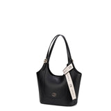Borsa a Spalla in 100% Pu Vegan Leather Nero