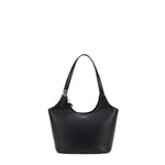 Borsa a Spalla in 100% Pu Vegan Leather Nero