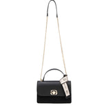 Borsa a Tracolla in 100% Pu Vegan Leather Nero