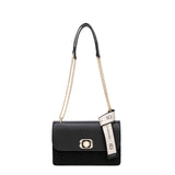 Borsa a Tracolla in 100% Pu Vegan Leather Nero