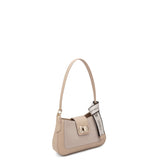 Borsa a Spalla in 100% Pu Vegan Leather Marrone Chiaro
