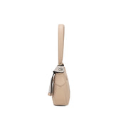 Borsa a Spalla in 100% Pu Vegan Leather Marrone Chiaro