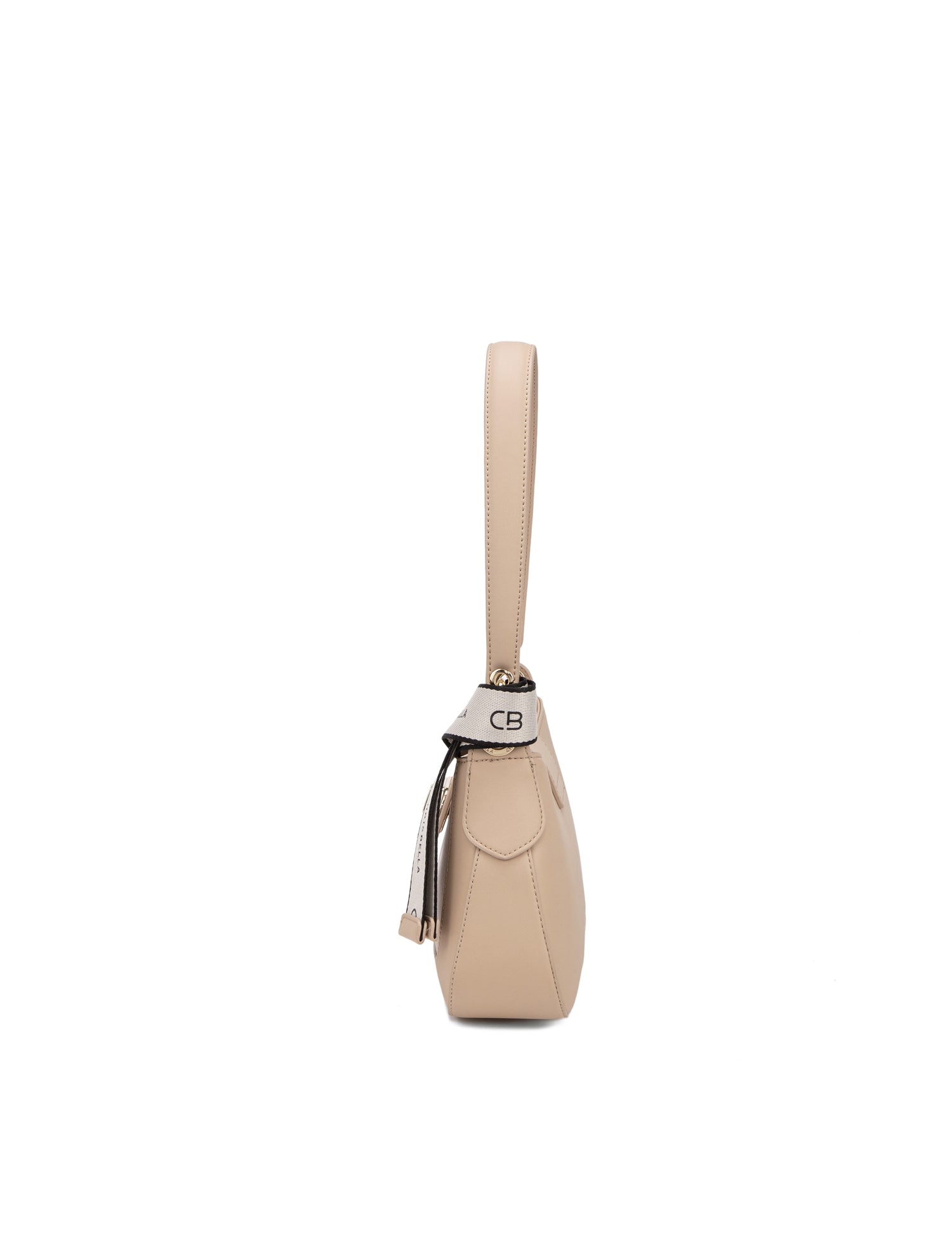 Borsa a Spalla in 100% Pu Vegan Leather Marrone Chiaro