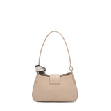 Borsa a Spalla in 100% Pu Vegan Leather Marrone Chiaro
