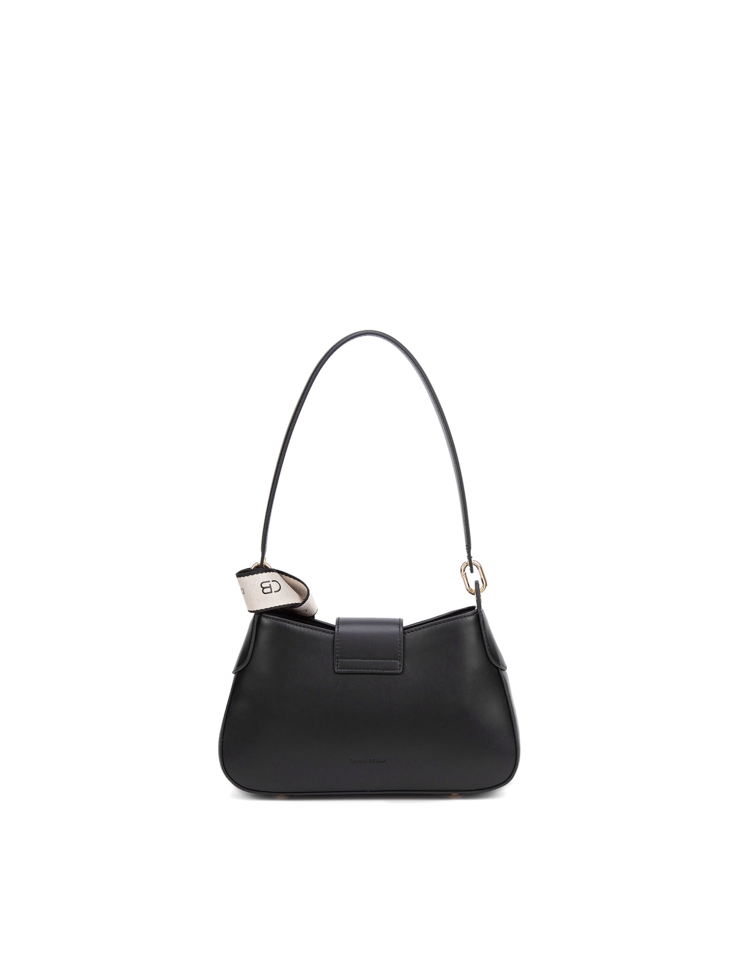 Borsa a Spalla in 100% Pu Vegan Leather Nero