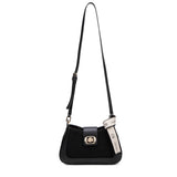 Borsa a Spalla in 100% Pu Vegan Leather Nero