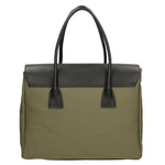 Borsa a mano da donna Vera pelle e cotone MYB-7038-SS-104 MILITARE My Best Bag