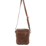 Borsa a tracolla uomo vera pelle Made in Italy 4313-TESTA DI MORO Alessia Firenze