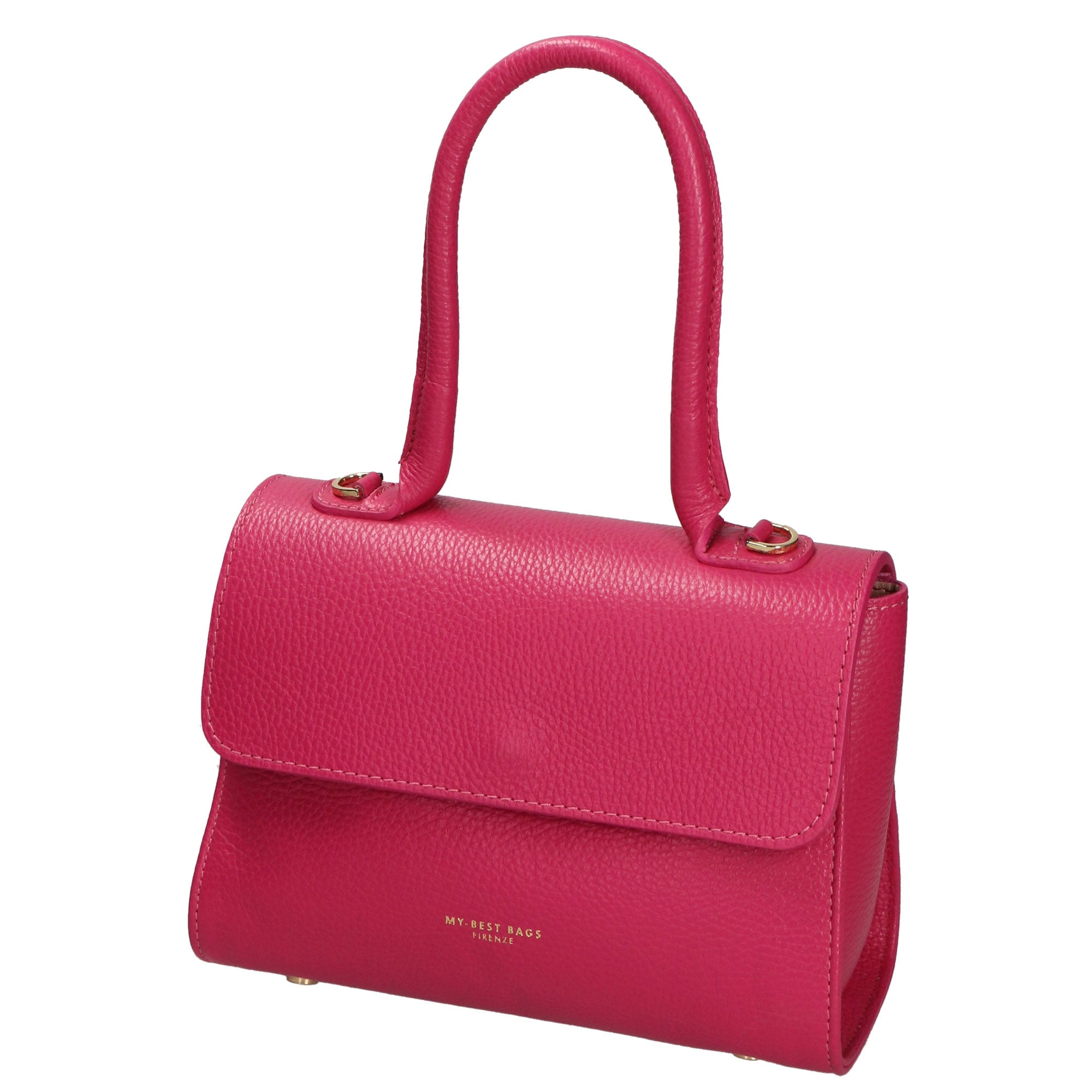 Borsa a mano da donna 100% pelle artigianale MYB-8031-FW-D02 FUXIA My Best Bag