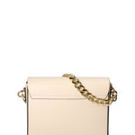 Borsa a tracolla da donna Vera pelle ruga JR-W-1126RU-BONE-GOLD John Richmond