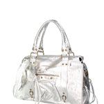 Novara Borsa a spalla da donna Vera pelle 06090 LM-L001 ARGENTO Gave Lux