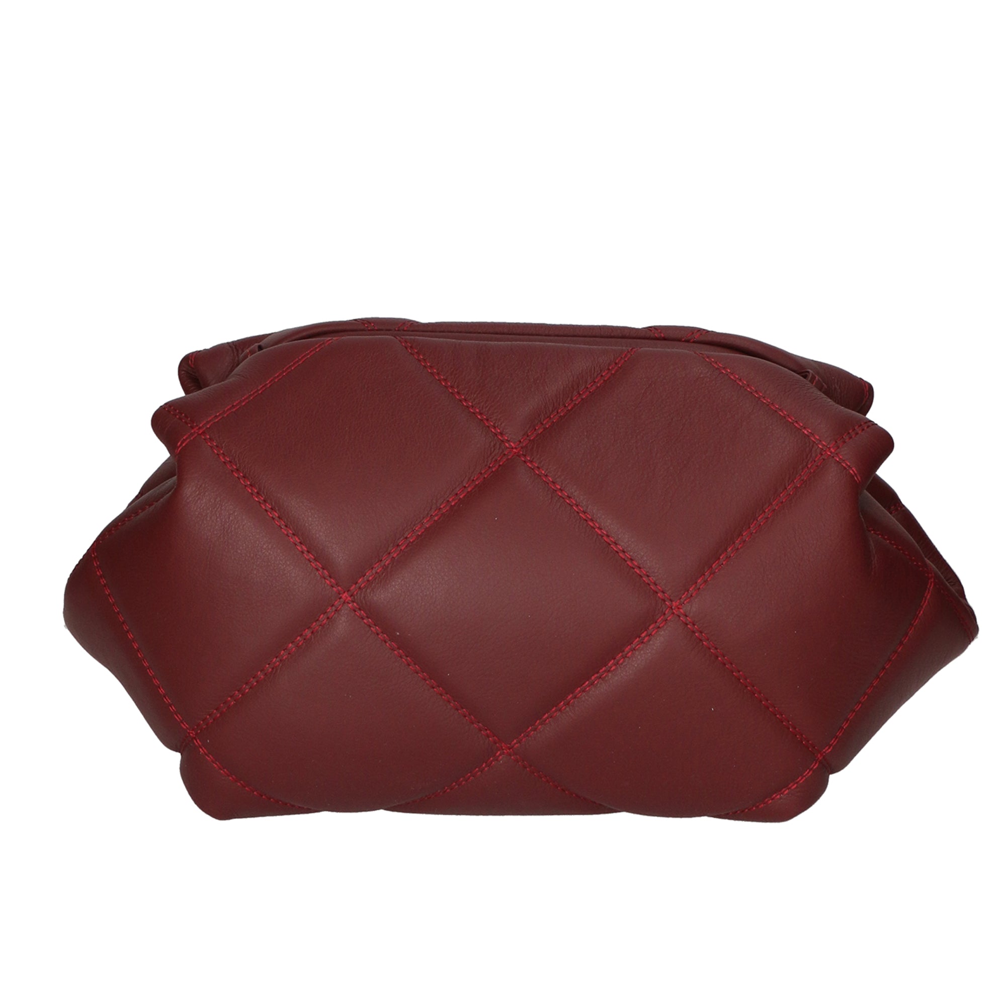 Borsa a tracolla da donna Vera pelle MYB-8043-FW-S34 BORDO My Best Bag