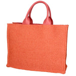 Borsa a mano da donna Misto pelle e tessuto MYB-05117-SS-524+S42 CORALLO My Best Bag