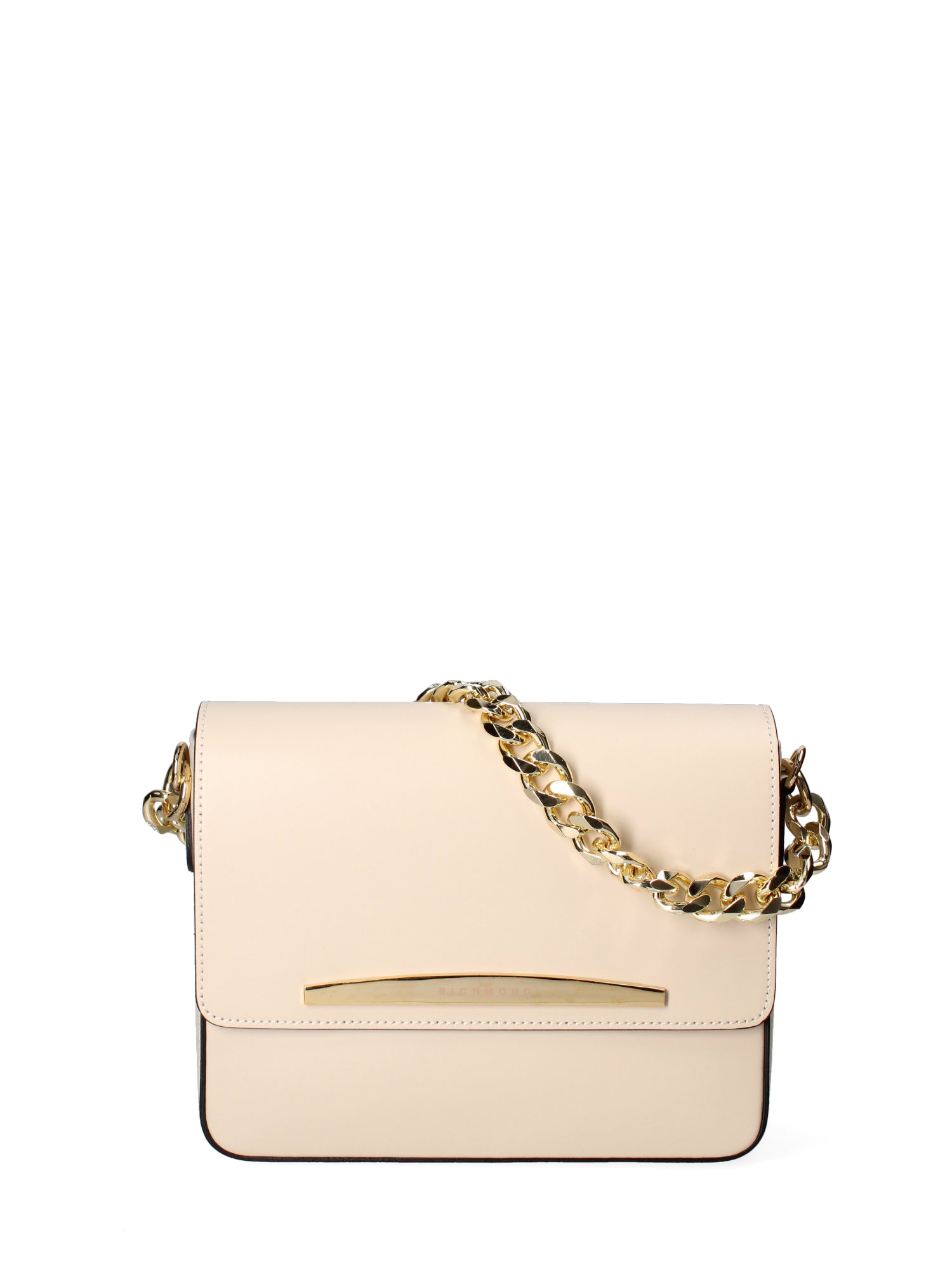 Borsa a tracolla da donna Vera pelle ruga JR-W-1126RU-BONE-GOLD John Richmond