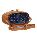 Leda Borsa a tracolla da donna Rattan 88022-MIX Gave Lux