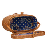 Leda Borsa a tracolla da donna Rattan 88022-MIX Gave Lux