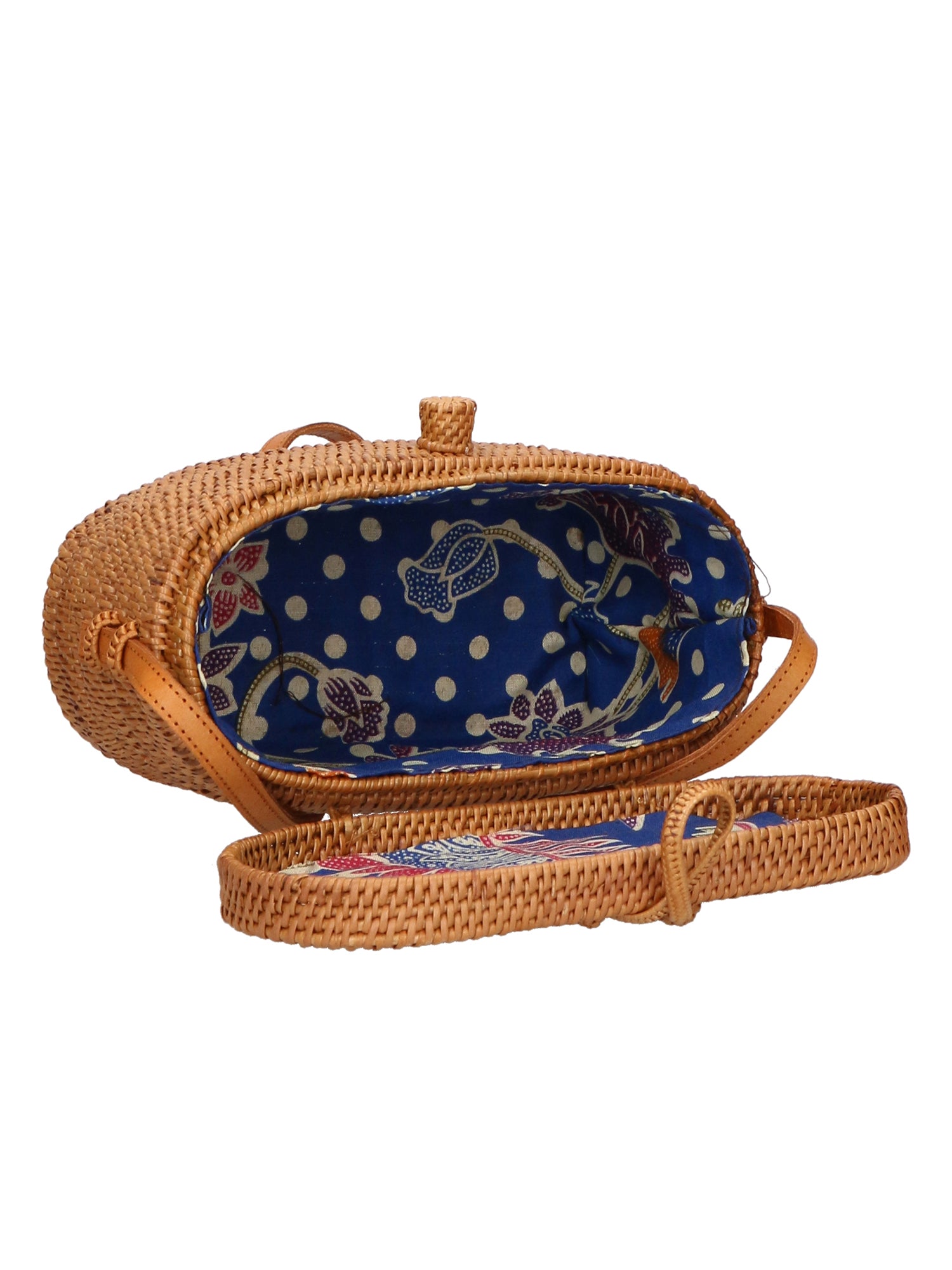 Leda Borsa a tracolla da donna Rattan 88022-MIX Gave Lux