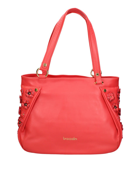 Amaranta Ultra Borsa a spalla da donna 100% pelle B17241-ROSSO