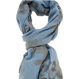 Tatiana L2030-BLU Foulard unisex Cotone e Seta Gave Lux