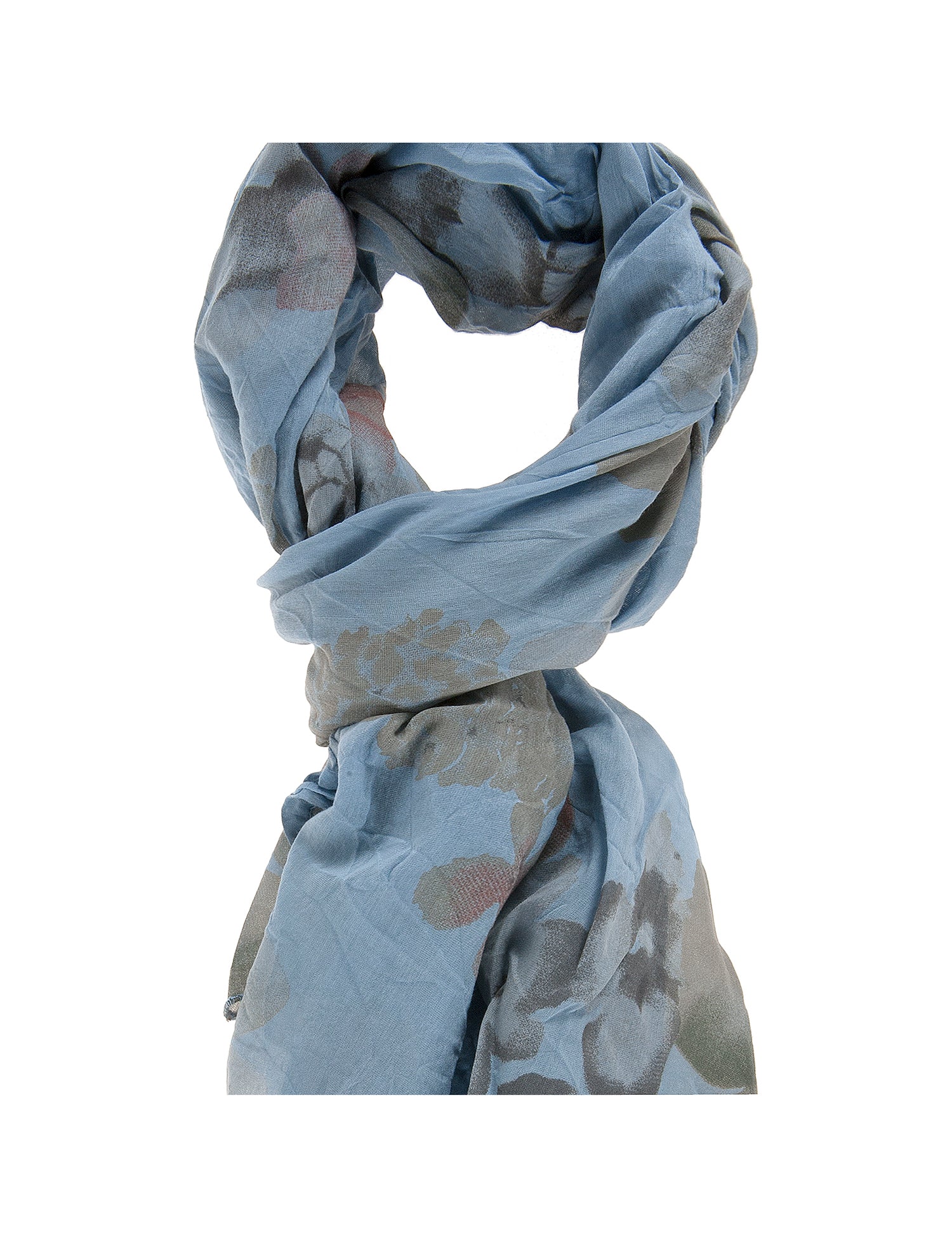 Tatiana L2030-BLU Foulard unisex Cotone e Seta Gave Lux