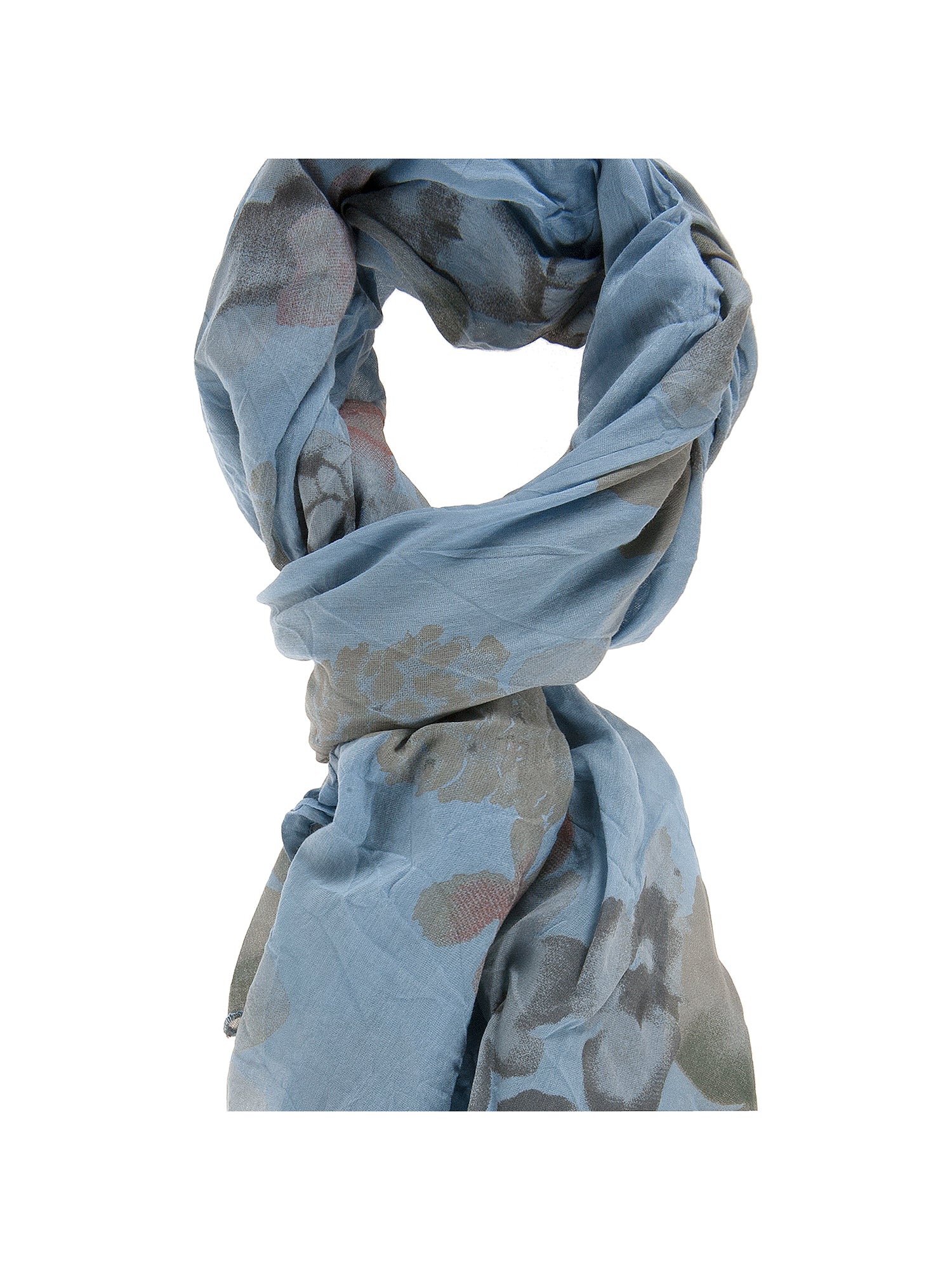 Tatiana L2030-BLU Foulard unisex Cotone e Seta Gave Lux