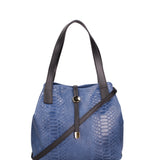 Clarissa Borsa a mano da donna Vera pelle 5276-012 BLU JEANS Gave Lux
