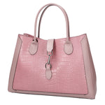 Aurora Borsa a mano da donna Vera pelle croco 05698- C73 ROSA ANTICO Gave Lux