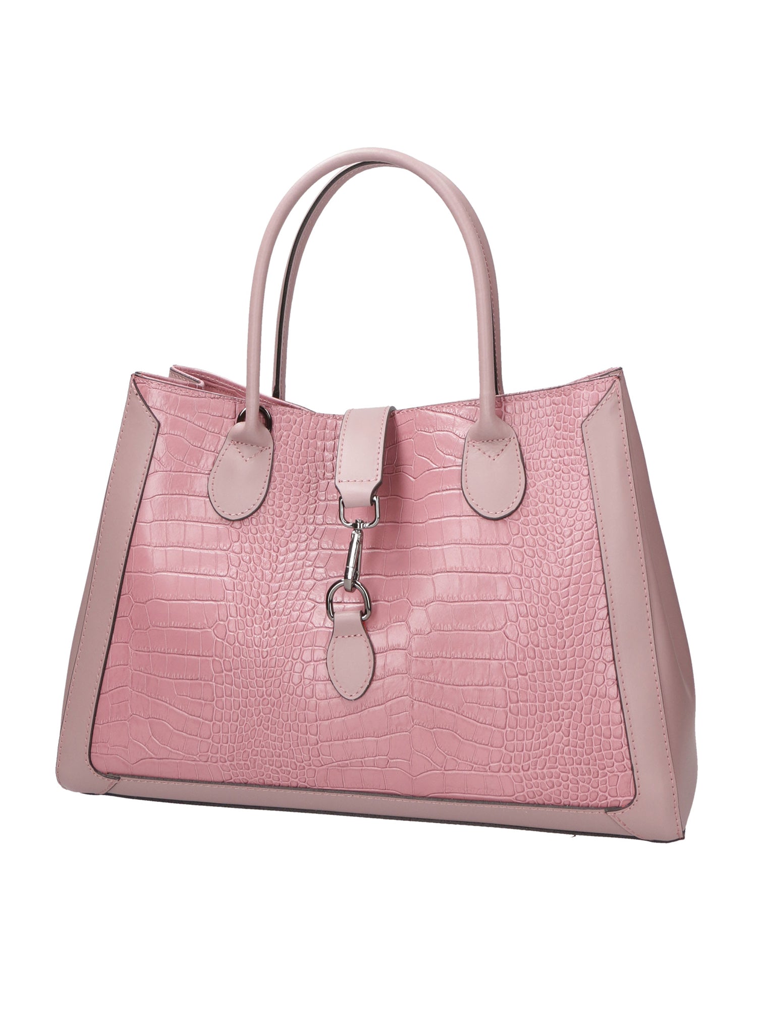 Aurora Borsa a mano da donna Vera pelle croco 05698- C73 ROSA ANTICO Gave Lux