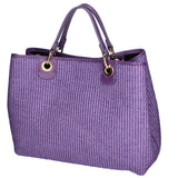 Borsa a mano da donna Paglia & Pelle MYB-05168-SS-307+D45 VIOLA My Best Bag