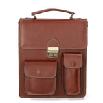 Tancredi Borsa da lavoro unisex in pelle Vera pelle 7013-MARRONE BROWN Gave Lux
