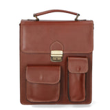 Tancredi Borsa da lavoro unisex in pelle Vera pelle 7013-MARRONE BROWN Gave Lux