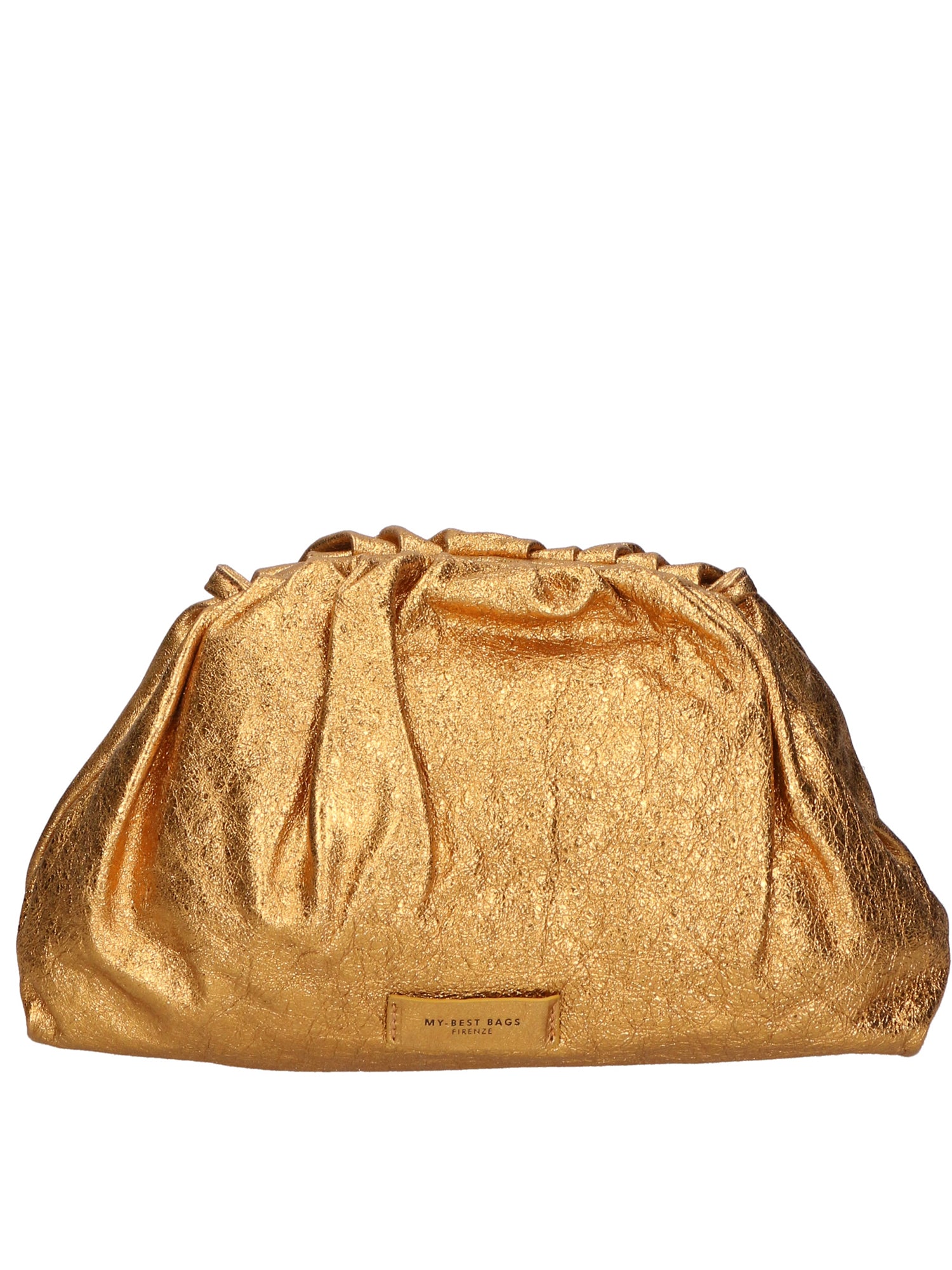 Borsa a mano da donna Vera pelle laminata MYB-8016-FW-ORO ANTICO My Best Bag