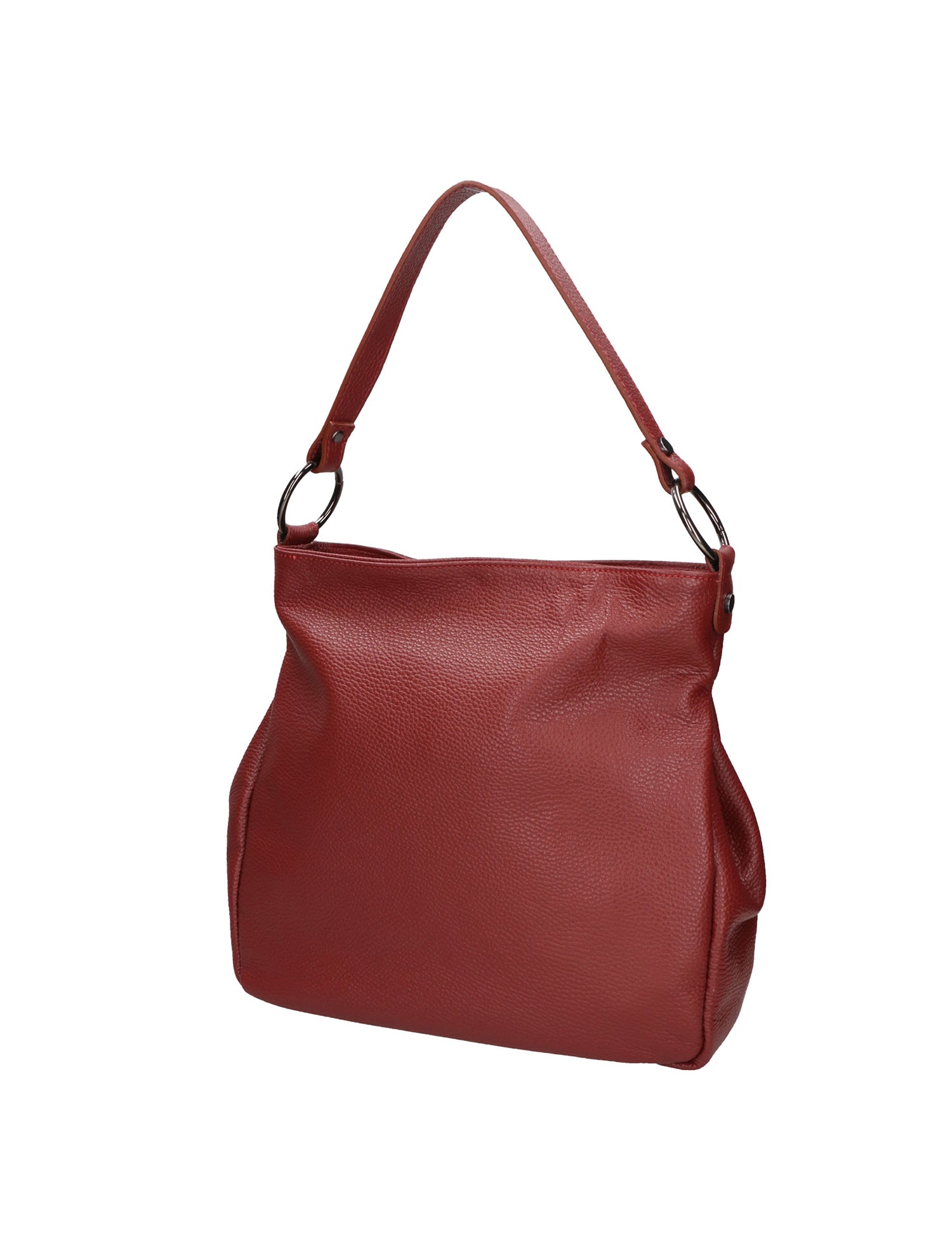 Bea Borsa a spalla da donna 100% pelle 05710-D10 ROSSO SCURO DARK RED Gave Lux