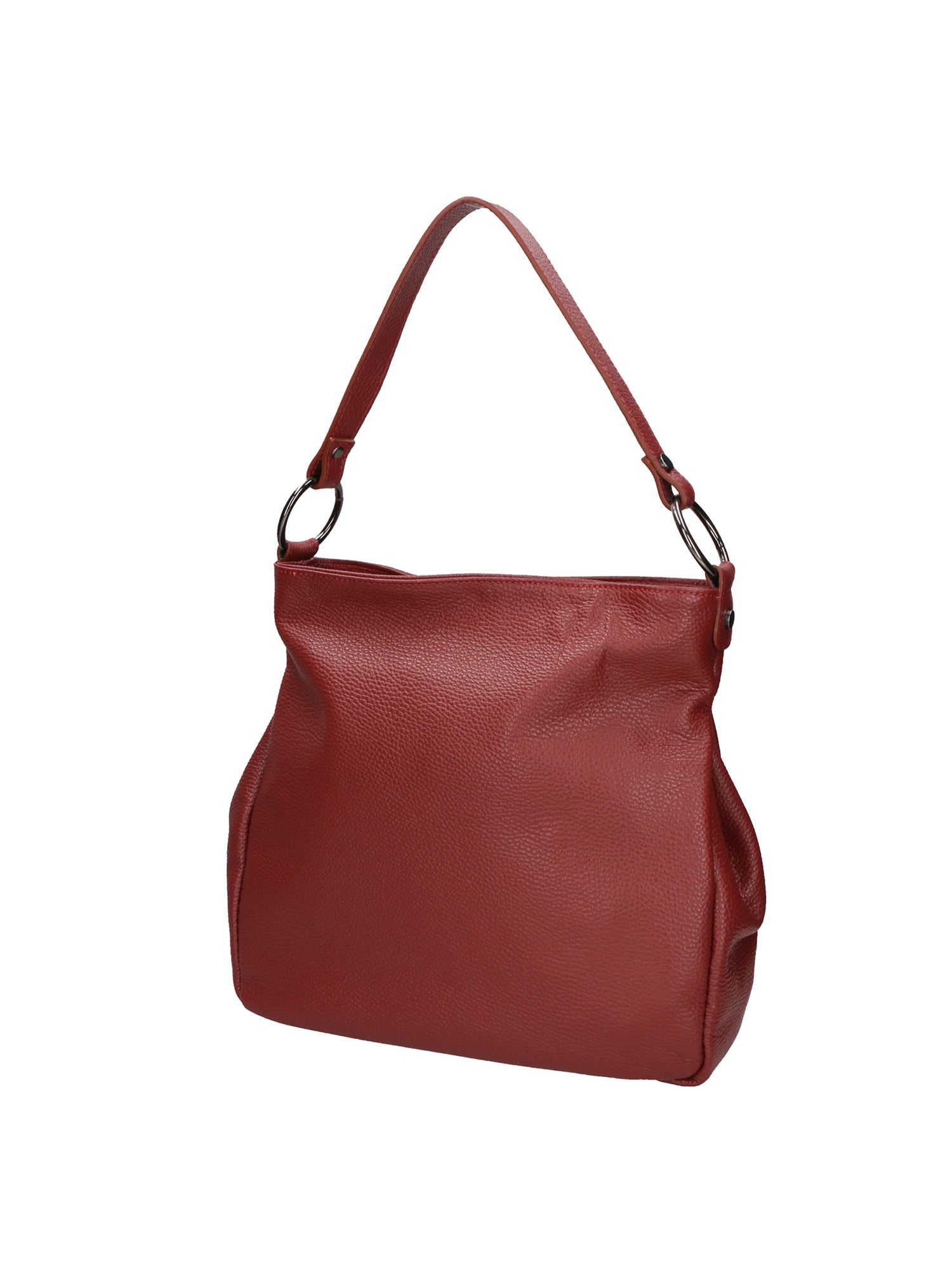 Bea Borsa a spalla da donna 100% pelle 05710-D10 ROSSO SCURO DARK RED Gave Lux