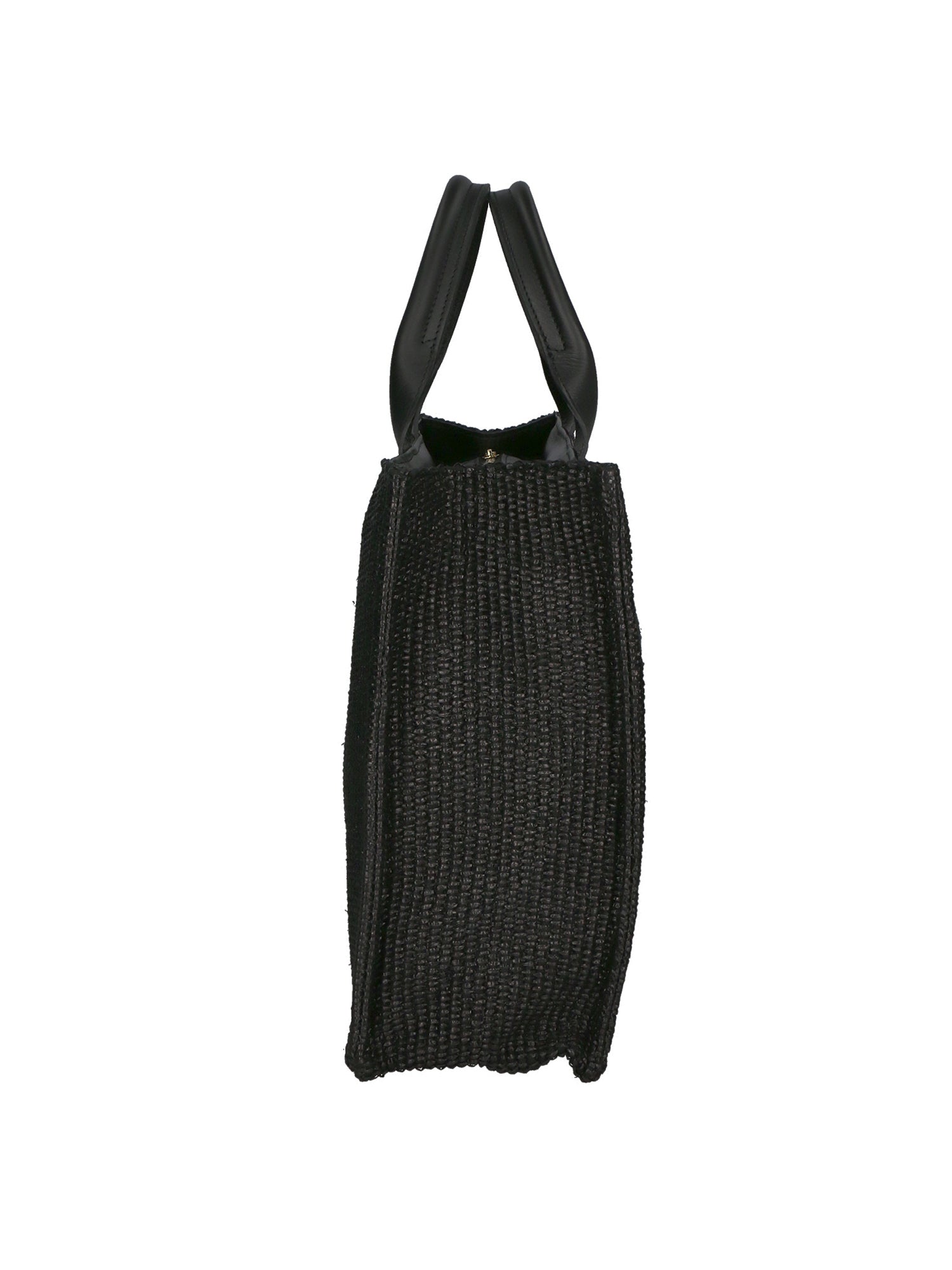 Borsa a mano da donna Misto pelle e tessuto MYB-05117-SS-12+S28 NERO My Best Bag